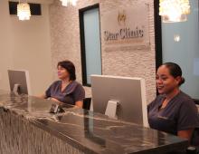 Star Clinic staff at reception desk